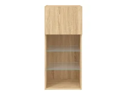 Móvel De Tv|vidaxl Móveis de TV com luzes LED 2 pcs 40,5x30x90 cm carvalho sonoma Castanho