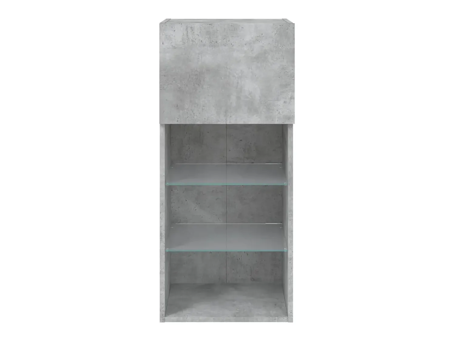 Móvel De Tv|vidaxl Móveis de TV com luzes LED 2 pcs 40,5x30x90 cm cimento Cinzento