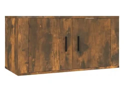 Móveis de TV de parede 2 pcs 80x34,5x40 cm carvalho fumado PT144814^ Móvel De Tv