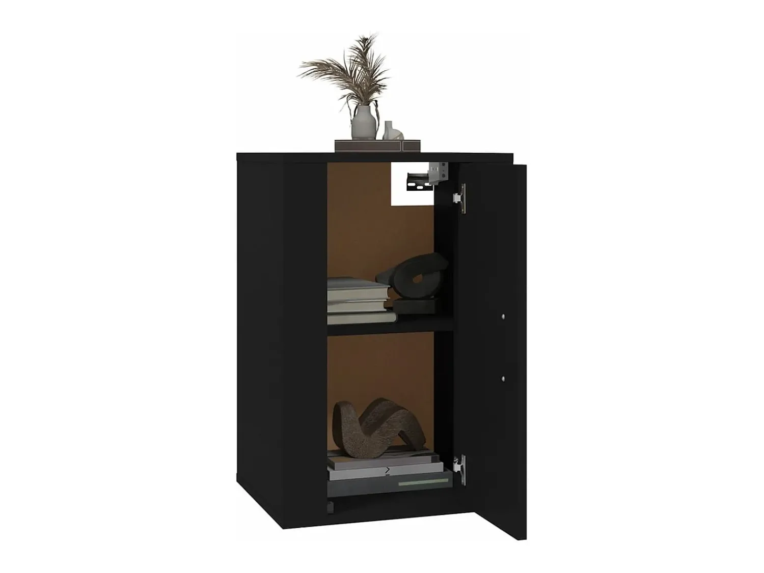 Móvel De Tv* Móveis de TV de parede 2 pcs 40x34,5x60 cm PT986867 Preto