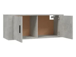 Móvel De Tv*vidaxl Móveis de TV de parede 3 pcs 100x34,5x40 cm cimento Cinzento