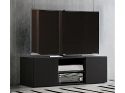 Móvel De Tv|VCM Móveis de TV | Lowboard | Armário de TV | Dimensões A. 40 x L. 95 x P. 36 cm | Fernseh Furniture - Lowina (Preto) Multicor