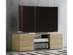 Móvel De Tv|VCM Móveis de TV | Lowboard | Armário de TV | Dimensões A. 40 x L. 95 x P. 36 cm | Fernseh Furniture - Lowina (Sonoma Oak) Multicor
