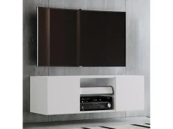 Móvel De Tv*VCM Móveis de TV | Placa de parede | Pendura Lowboard | Dimensões A. 40 x L. 95 x P. 36 cm | Armário de parede - Jusa (Branco) Multicor