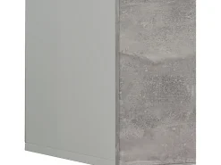 Móvel De Tv|VCM Móveis de TV | Placa de parede | Pendura Lowboard | Dimensões A. 40 x L. 95 x P. 36 cm | Armário de parede - Jusa (Branco / Aparência em concreto) Multicor