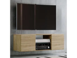 Móvel De Tv|VCM Móveis de TV | Placa de parede | Pendura Lowboard | Dimensões A. 40 x L. 95 x P. 36 cm | Armário de parede - Jusa (carvalho Sonoma) Multicor