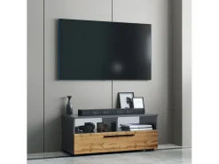 Online VCM Móveis para TV Arila Antracite/carvalho mel A. 39 x L. 115 x P. 40 cm Multicor