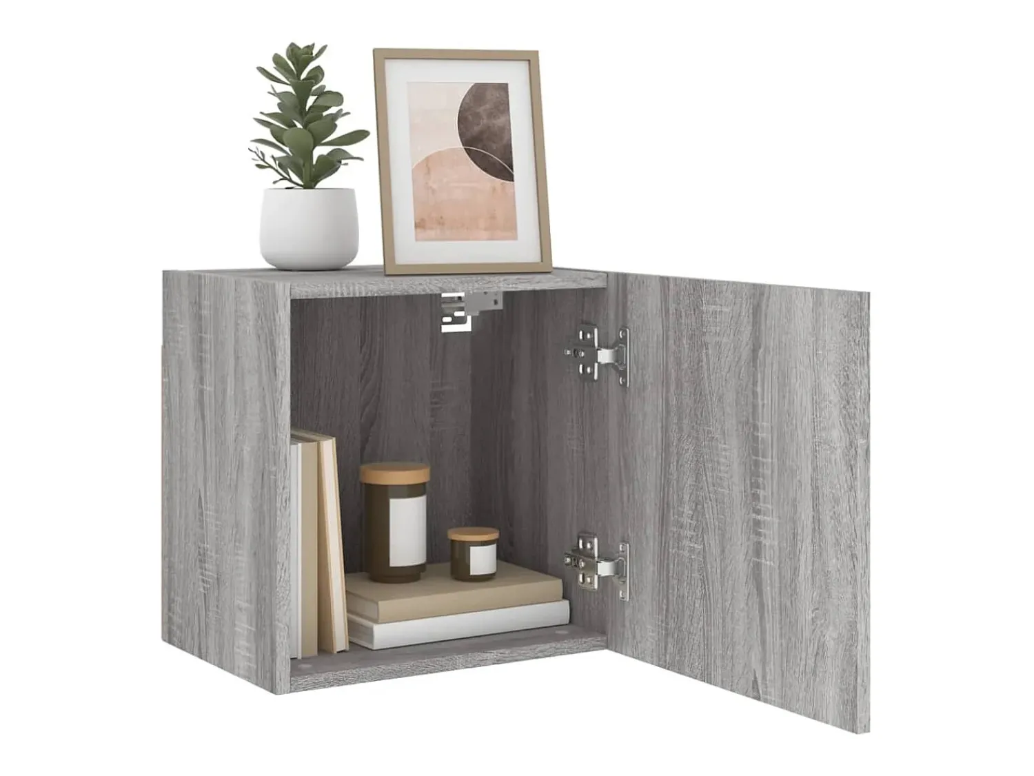 Móvel De Tv* Móveis parede TV 2pcs 40,5x30x40 cm deriv. madeira cinza sonoma PT903541 Cinzento
