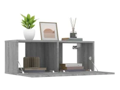 Móvel De Tv| Móveis TV 2pcs 80x30x30 cm derivados madeira sonoma PT510836 Cinzento