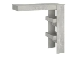 Móvel bar parede 102x45x103,5cm derivados madeira cinza cimento PT301786^ Móvel De Bar