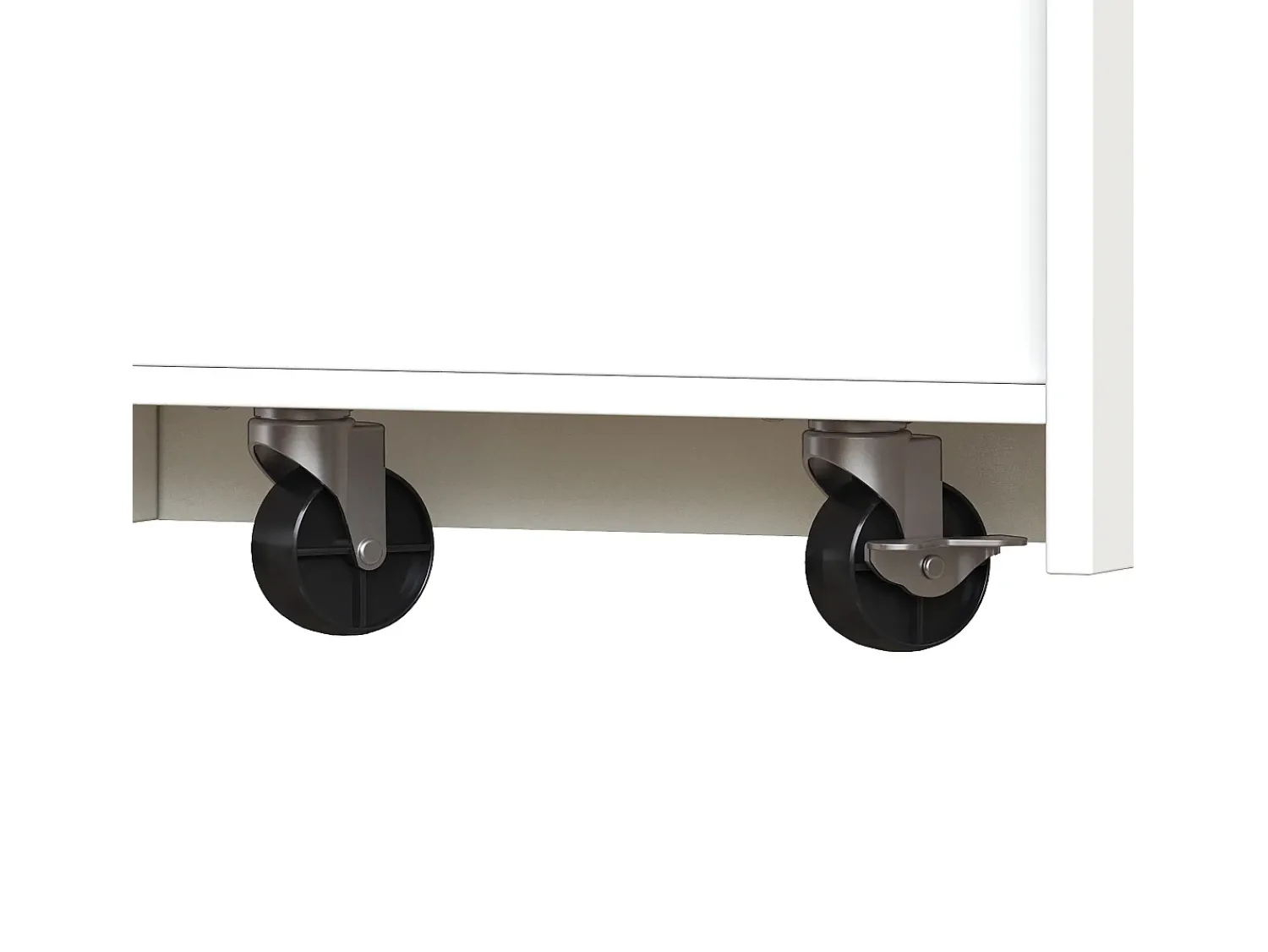 Móvel De Bar*ModernLuxe Móvel de bar de cozinha extensível - con rotação 360° - 215x39x103cm - 2 portas, 2 gavetas - con prateleiras laterais - Branco