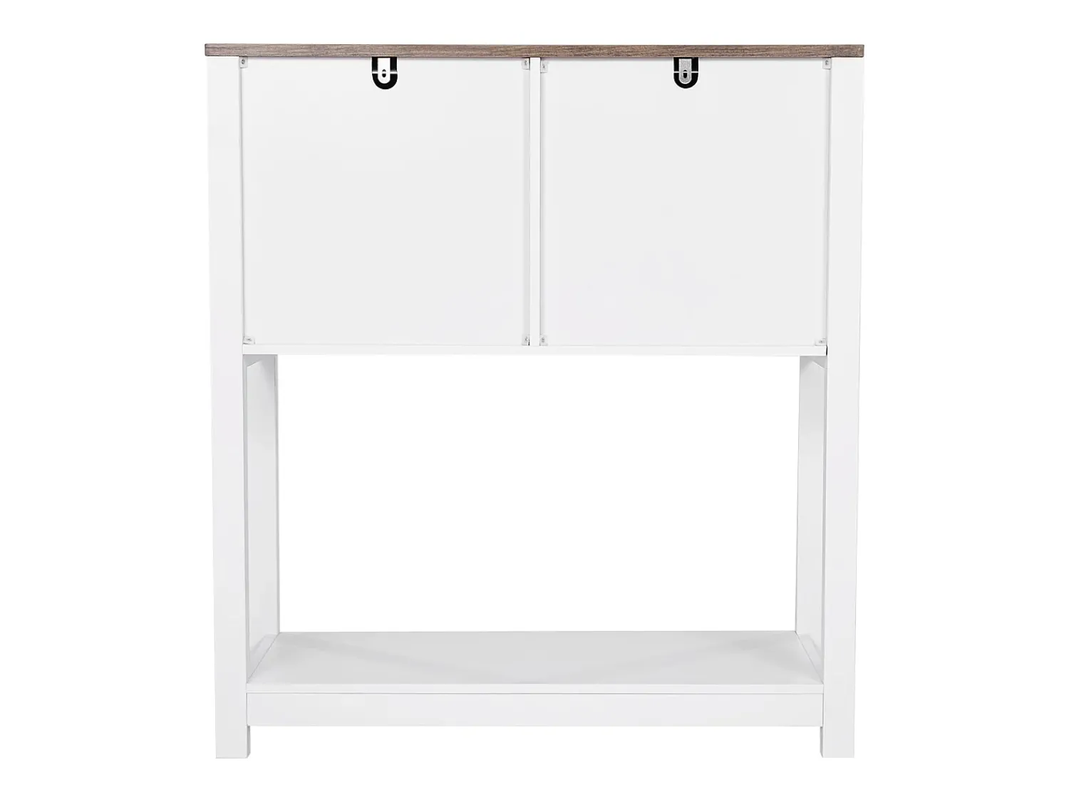 Móvel De Bar* Móvel de Bar para Café SucceBuy, 80 x 35 x 88 cm, 3 Níveis com Portas Magnéticas Branco