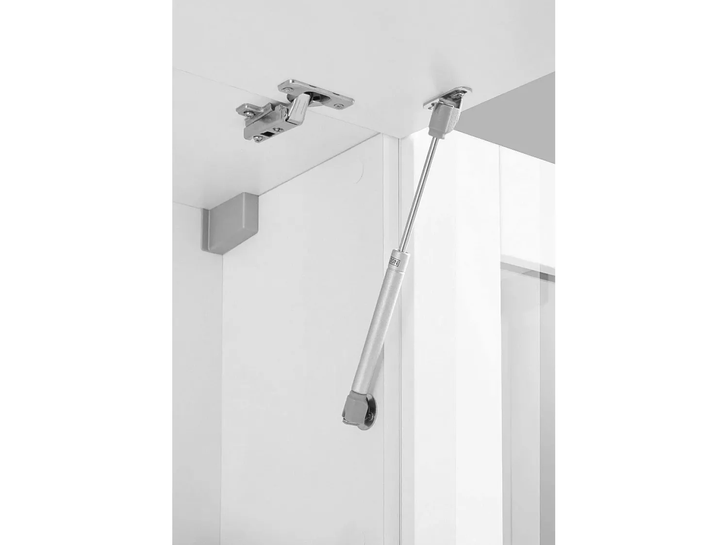 Móvel De Tv|Dmora Móvel de parede Luigi, conjunto de sala de TV com 4 portas, móveis de sala multiuso, 100% Fabricado na Itália, 260x30h180 cm, brilhante Branco