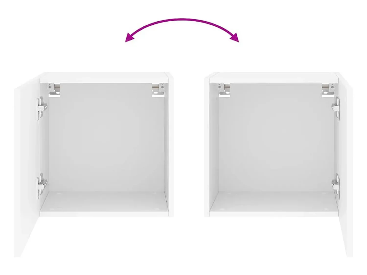Móvel De Tv*vidaxl Móvel de parede p/ TV 40,5x30x40 cm derivados de madeira Branco