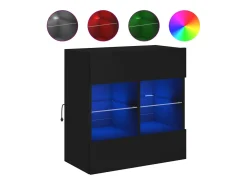 vidaxl Móvel de parede para TV com luzes LED 58,5x30x60,5 cm^ Móvel De Tv
