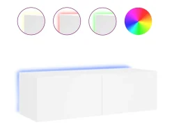 vidaxl Móvel de parede para TV com luzes LED 100x35x31 cm^ Móvel De Tv