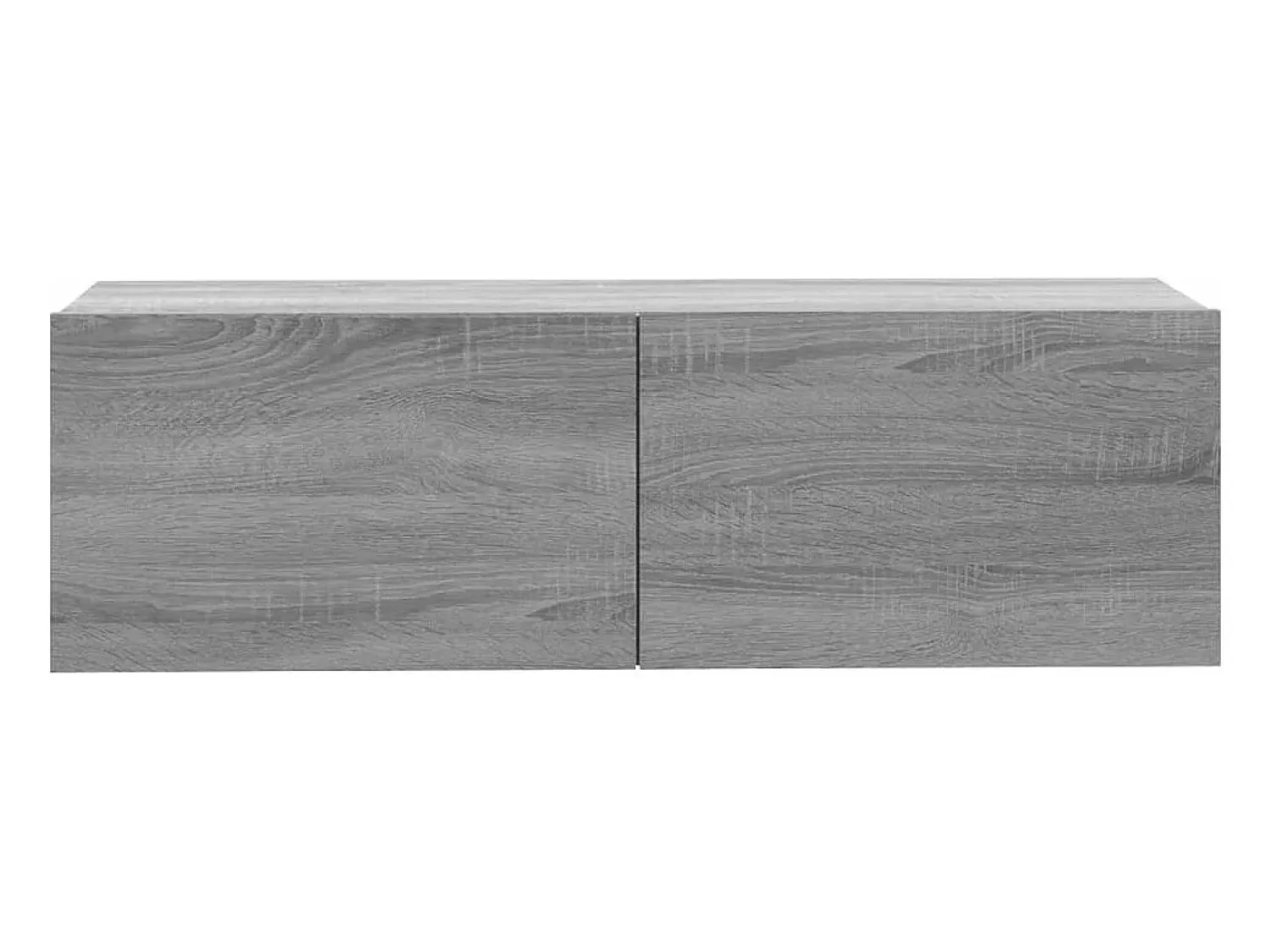 Móvel De Tv*Helloshop26 Móvel de parede para TV Sonoma 100 x 30 x 30 cm madeira engenheirada cinza 02_0024281 Castanho
