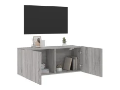 Móvel De Tv* Móvel de parede para TV 100x30x41 cm sonoma PT412611 Cinzento