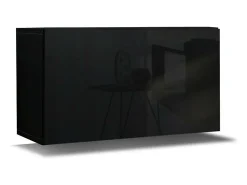 Prateleira|Price Factory Móvel de sala coleção CEPTO, 1 porta, 1 prateleira. Ideal para um pequeno armazenamento na sala. Preto