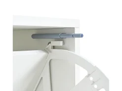 Móvel De Arrumação|Sapateira|ModernLuxe Móvel de sapateira moderno com LED - Brilhante - Elegante e Prático Branco