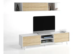Móvel De Tv*Loungitude Móvel De Televisão De Estilo Nórdico Emori Branco