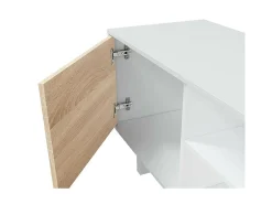 Móvel De Tv*Loungitude Móvel De Televisão De Estilo Nórdico Emori Branco