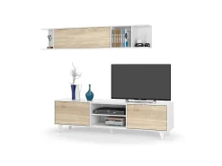 Móvel De Tv*Loungitude Móvel De Televisão De Estilo Nórdico Emori Branco