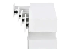 Móvel de TV baixo para parede com iluminação LED de 16 cores, suporte para TV com 4 gavetas grandes para TV,^ Móvel De Tv