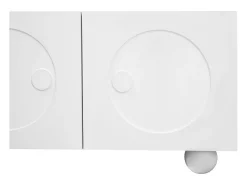 Hauss Spole Móvel de TV com 4 portas - Pés redondos - MDF e madeira PB^ Móvel De Tv