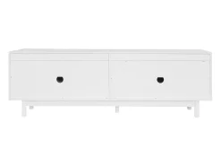 Móvel de TV com 4 portas, unidade de armazenamento com divisórias ajustáveis, 175 x 38 x 56 cm^ Móvel De Tv