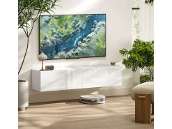 Móvel De Tv| Móvel de TV , pode ser montado na parede ou colocado no chão, possui 2 portas e é ideal para salas de estar. Branco
