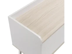 Best Merax Móvel de TV com 2 gavetas e 2 portas de correr - estilo moderno - aglomerado - Branco