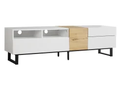 Móvel De Tv| Móvel de TV, com gavetas e vários compartimentos de arrumação, 180 x 50 x 38 cm, Branco
