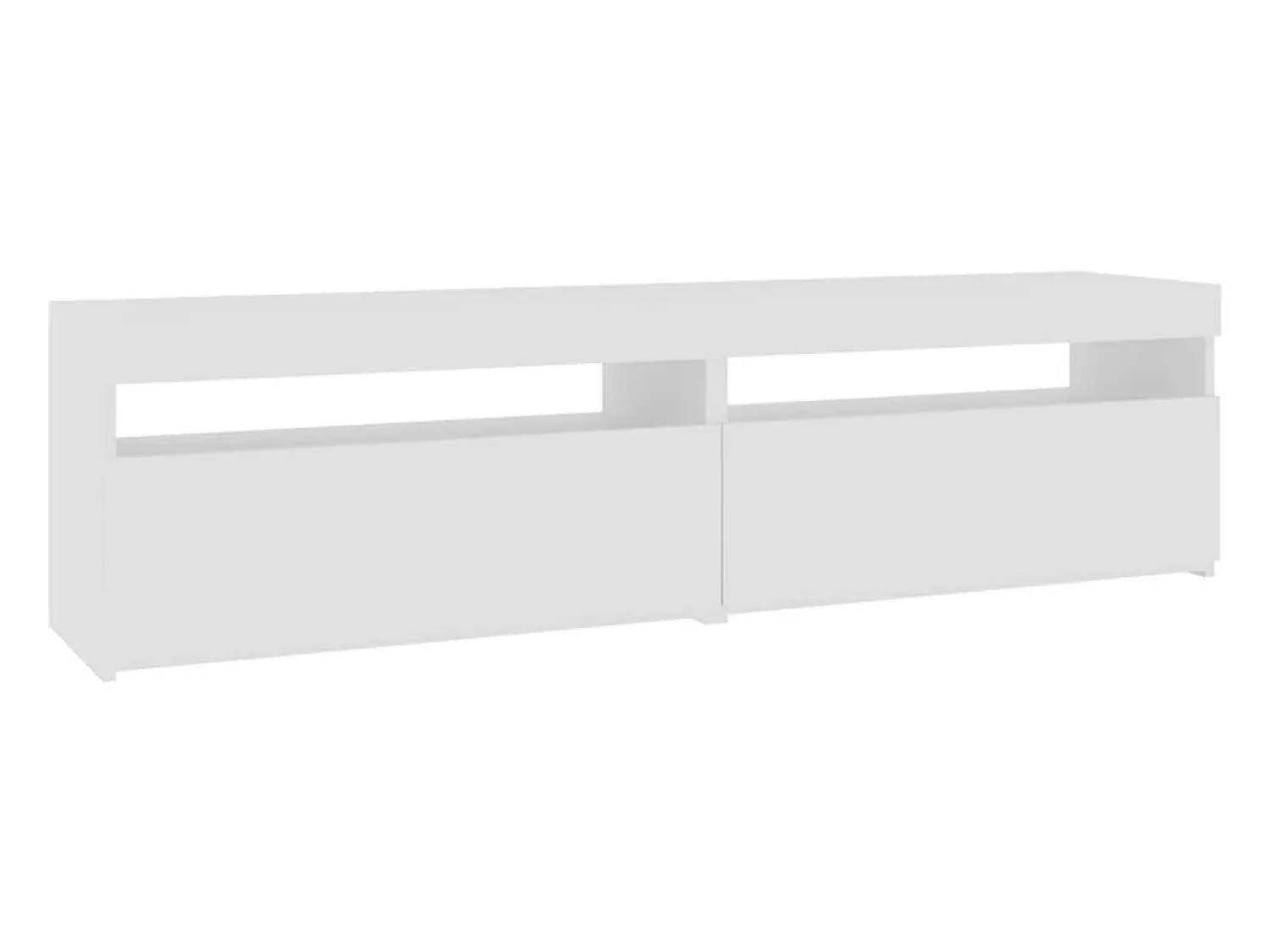 New Móvel de TV com luzes LED 2 pcs 75x35x40 cm PT233763 Branco
