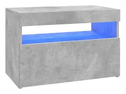 Móvel De Tv*vidaxl Móvel de TV com luzes LED 60x35x40 cm cimento Cinzento