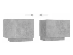 vidaxl Móvel de TV com luzes LED 180x35x40 cm cimento^ Móvel De Tv