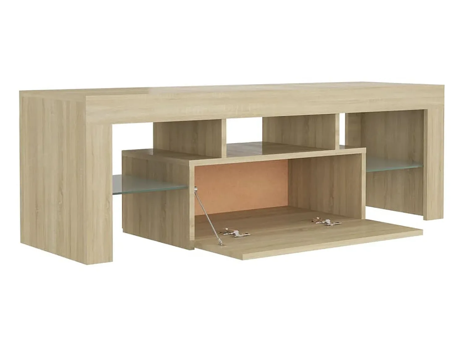 Online Móvel de TV com luzes LED 120x35x40 cm carvalho sonoma PT575758 Castanho