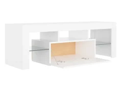 Hot Móvel de TV com luzes LED 120x35x40 cm PT650647 Branco