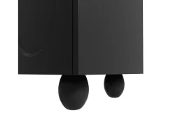 Discount Merax Móvel de TV com pés de madeira - 180 x 40 x 42 cm - com 2 gavetas + 4 portas - aglomerado - Preto