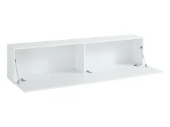 Móvel De Tv|Dmora Móvel de TV cristão, Aparador baixo de sala, Base de móvel de televisão, 100% Fabricado na Itália, 180x30h40 cm, brilhante Branco