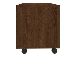 Móvel De Tv*vidaxl Móvel de TV c/rodas 90x35x35 cm deriv.madeira carvalho Castanho