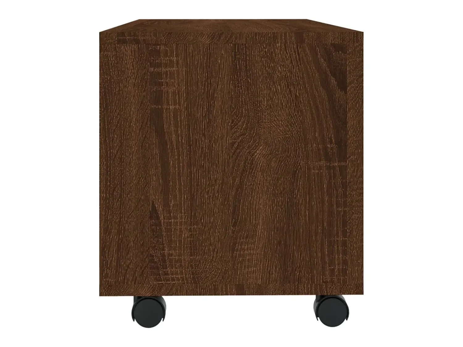 Móvel De Tv*vidaxl Móvel de TV c/rodas 90x35x35 cm deriv.madeira carvalho Castanho