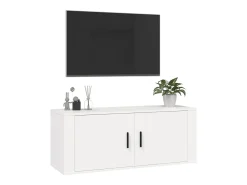 Móvel De Tv*vidaxl Móvel de TV de parede 100x34,5x40 cm Branco