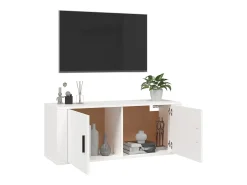 Móvel De Tv*vidaxl Móvel de TV de parede 100x34,5x40 cm Branco