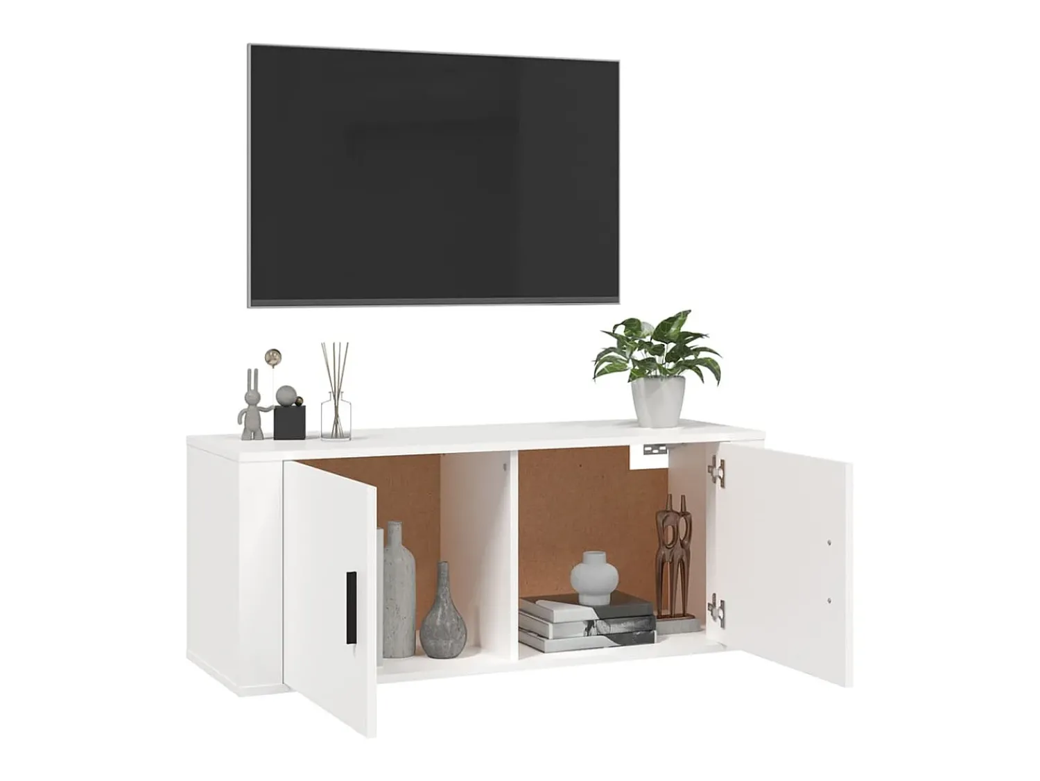 Móvel De Tv*vidaxl Móvel de TV de parede 100x34,5x40 cm Branco