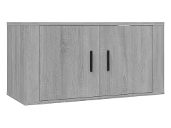 Clearance vidaxl Móvel de TV de parede 80x34,5x40 cm sonoma Cinzento