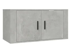 Móvel de TV de parede 80x34,5x40 cm cimento PT903804^ Móvel De Tv