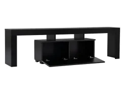 Móvel De Tv|Concept-Usine Móvel de TV em Madeira Preta 180cm com Armários BASI Castanho