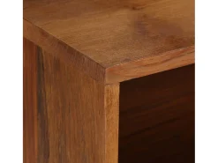 Móvel De Tv| Móvel de TV em madeira recuperada maciça 140x30x40 cm PT640992 Castanho