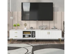 Discount ModernLuxe Móvel de TV escandinavo contemporâneo de 180 cm para TV de 75